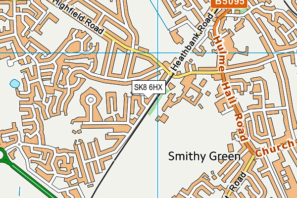 SK8 6HX map - OS VectorMap District (Ordnance Survey)