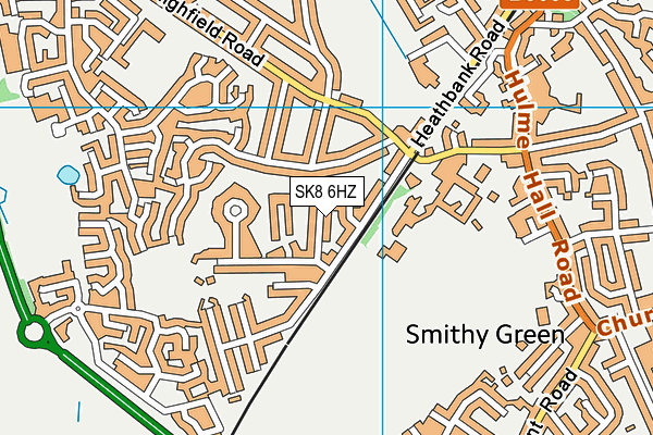 SK8 6HZ map - OS VectorMap District (Ordnance Survey)