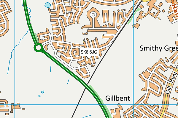 SK8 6JG map - OS VectorMap District (Ordnance Survey) SK8 6JG map - OS VectorMap District (Ordnance Survey)