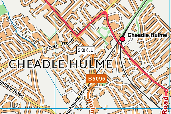 SK8 6JU map - OS VectorMap District (Ordnance Survey)