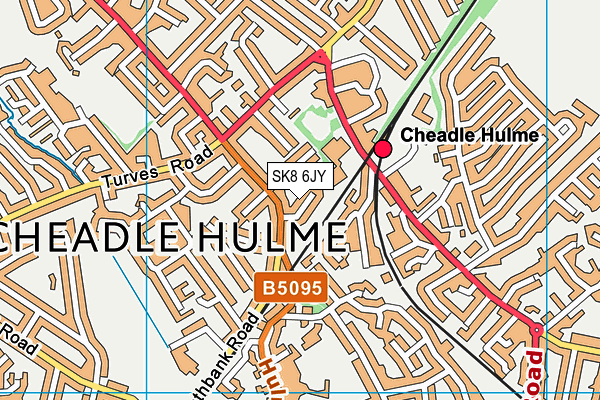 SK8 6JY map - OS VectorMap District (Ordnance Survey)