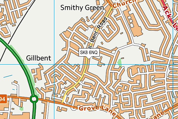 SK8 6NQ map - OS VectorMap District (Ordnance Survey) SK8 6NQ map - OS VectorMap District (Ordnance Survey)