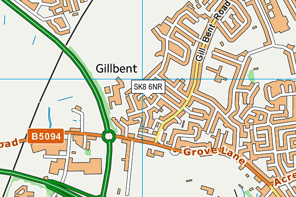 SK8 6NR map - OS VectorMap District (Ordnance Survey) SK8 6NR map - OS VectorMap District (Ordnance Survey)