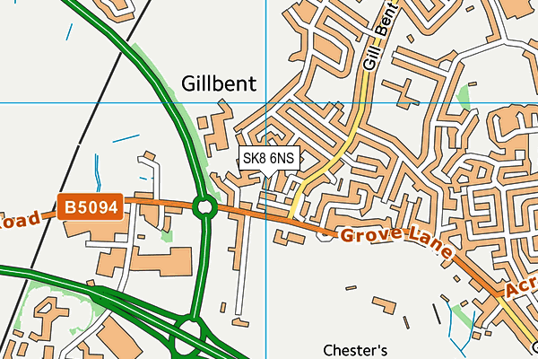 SK8 6NS map - OS VectorMap District (Ordnance Survey) SK8 6NS map - OS VectorMap District (Ordnance Survey)