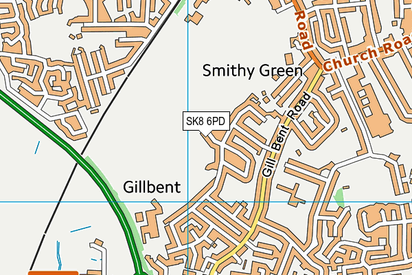 SK8 6PD map - OS VectorMap District (Ordnance Survey) SK8 6PD map - OS VectorMap District (Ordnance Survey)