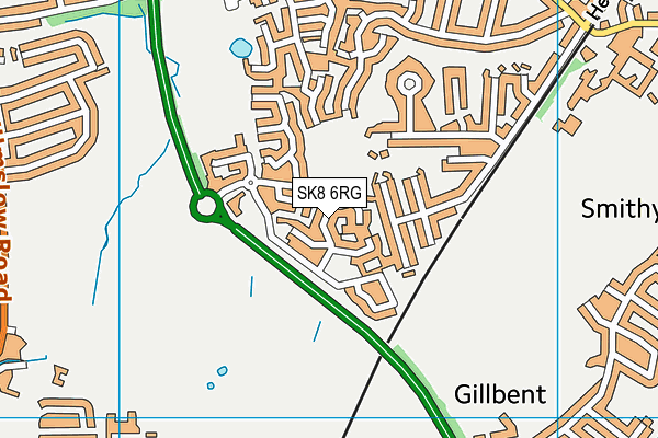 SK8 6RG map - OS VectorMap District (Ordnance Survey) SK8 6RG map - OS VectorMap District (Ordnance Survey)