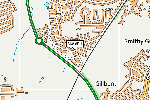 SK8 6RH map - OS VectorMap District (Ordnance Survey) SK8 6RH map - OS VectorMap District (Ordnance Survey)