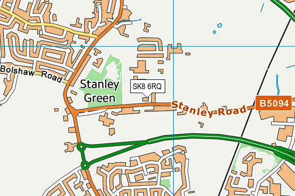 SK8 6RQ map - OS VectorMap District (Ordnance Survey) SK8 6RQ map - OS VectorMap District (Ordnance Survey)