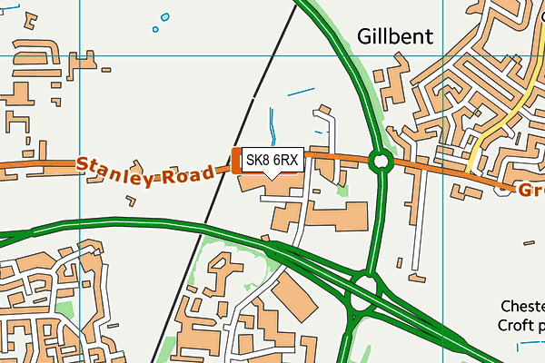 SK8 6RX map - OS VectorMap District (Ordnance Survey)
