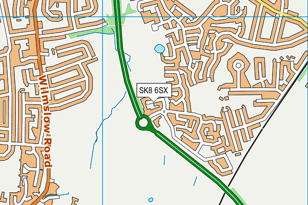 SK8 6SX map - OS VectorMap District (Ordnance Survey) SK8 6SX map - OS VectorMap District (Ordnance Survey)
