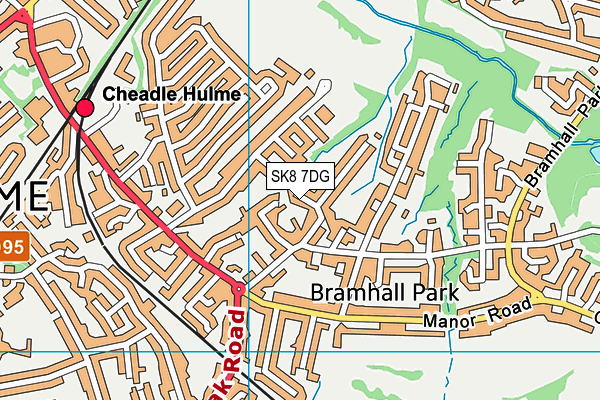 SK8 7DG map - OS VectorMap District (Ordnance Survey)