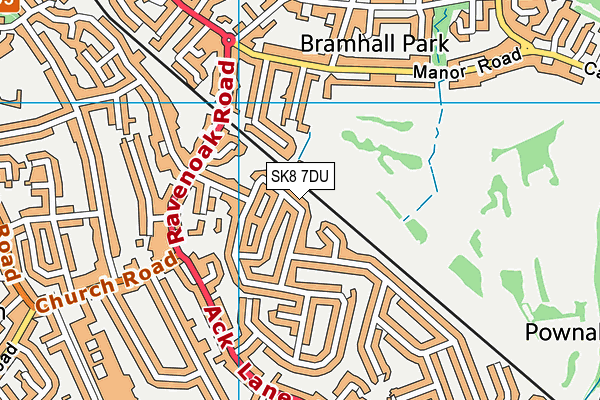 SK8 7DU map - OS VectorMap District (Ordnance Survey) SK8 7DU map - OS VectorMap District (Ordnance Survey)