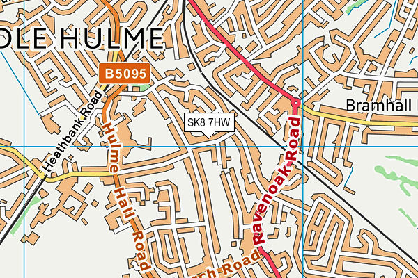 SK8 7HW map - OS VectorMap District (Ordnance Survey) SK8 7HW map - OS VectorMap District (Ordnance Survey)