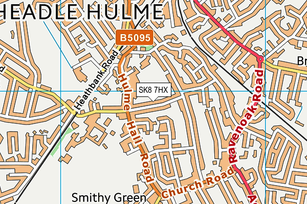 SK8 7HX map - OS VectorMap District (Ordnance Survey)