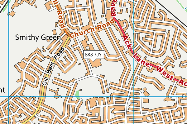 SK8 7JY map - OS VectorMap District (Ordnance Survey)