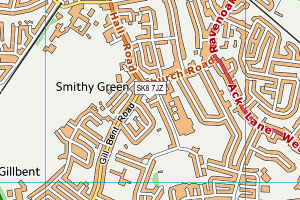 SK8 7JZ map - OS VectorMap District (Ordnance Survey)