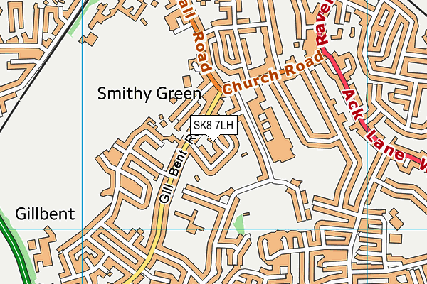 SK8 7LH map - OS VectorMap District (Ordnance Survey) SK8 7LH map - OS VectorMap District (Ordnance Survey)