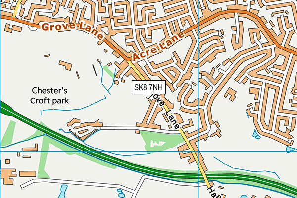 SK8 7NH map - OS VectorMap District (Ordnance Survey) SK8 7NH map - OS VectorMap District (Ordnance Survey)