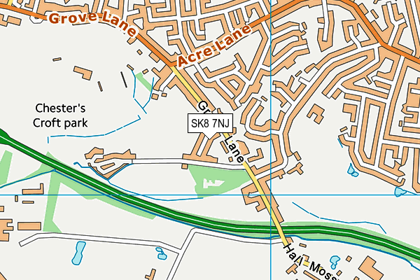 SK8 7NJ map - OS VectorMap District (Ordnance Survey) SK8 7NJ map - OS VectorMap District (Ordnance Survey)