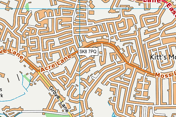 SK8 7PQ map - OS VectorMap District (Ordnance Survey) SK8 7PQ map - OS VectorMap District (Ordnance Survey)