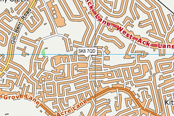 SK8 7QD map - OS VectorMap District (Ordnance Survey) SK8 7QD map - OS VectorMap District (Ordnance Survey)