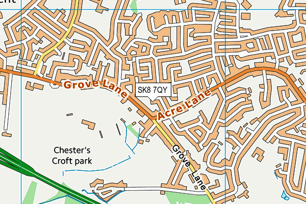 SK8 7QY map - OS VectorMap District (Ordnance Survey)