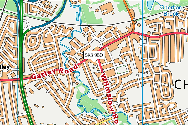 SK8 9BQ map - OS VectorMap District (Ordnance Survey) SK8 9BQ map - OS VectorMap District (Ordnance Survey)