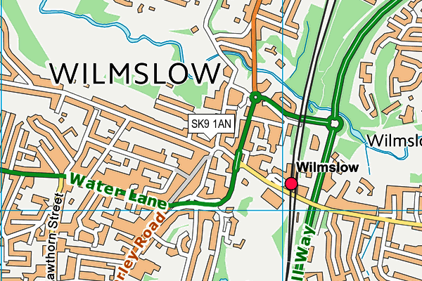 SK9 1AN map - OS VectorMap District (Ordnance Survey)
