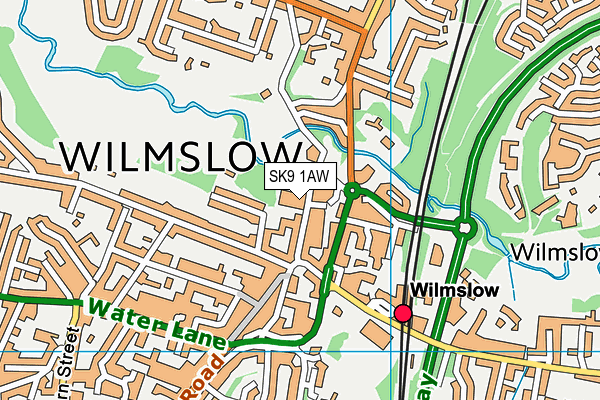 SK9 1AW map - OS VectorMap District (Ordnance Survey) SK9 1AW map - OS VectorMap District (Ordnance Survey)