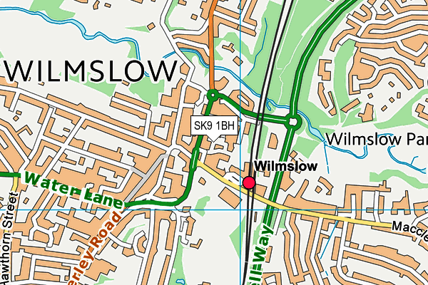 SK9 1BH map - OS VectorMap District (Ordnance Survey)