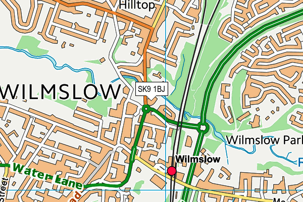 SK9 1BJ map - OS VectorMap District (Ordnance Survey) SK9 1BJ map - OS VectorMap District (Ordnance Survey)