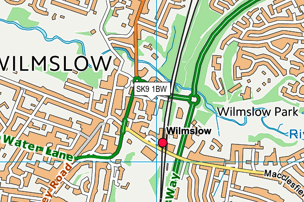 SK9 1BW map - OS VectorMap District (Ordnance Survey)