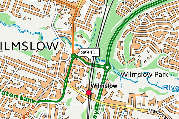 SK9 1DL map - OS VectorMap District (Ordnance Survey)