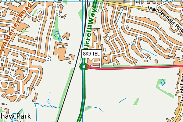 SK9 1EL map - OS VectorMap District (Ordnance Survey)