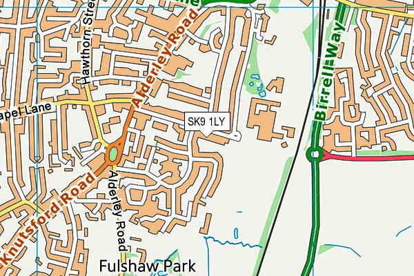 SK9 1LY map - OS VectorMap District (Ordnance Survey)