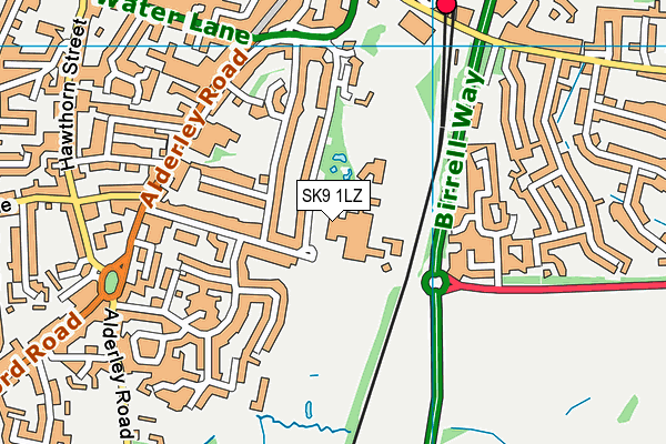 SK9 1LZ map - OS VectorMap District (Ordnance Survey) SK9 1LZ map - OS VectorMap District (Ordnance Survey)