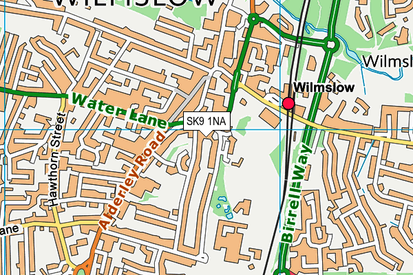SK9 1NA map - OS VectorMap District (Ordnance Survey) SK9 1NA map - OS VectorMap District (Ordnance Survey)