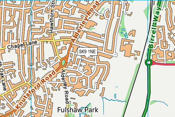 SK9 1NE map - OS VectorMap District (Ordnance Survey)