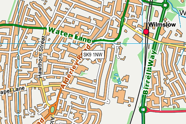 SK9 1NW map - OS VectorMap District (Ordnance Survey) SK9 1NW map - OS VectorMap District (Ordnance Survey)