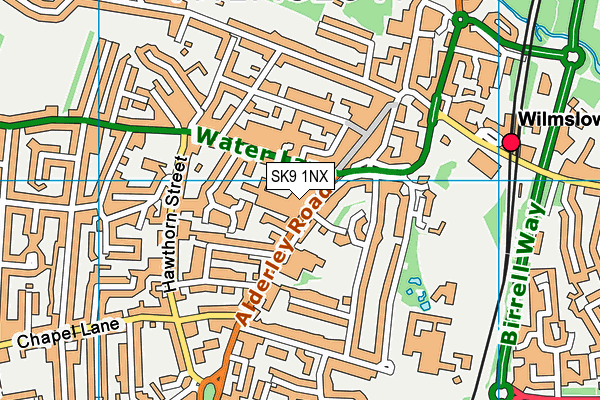 SK9 1NX map - OS VectorMap District (Ordnance Survey) SK9 1NX map - OS VectorMap District (Ordnance Survey)