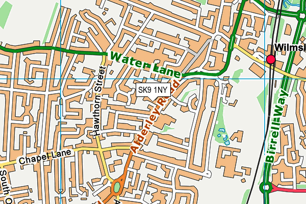 SK9 1NY map - OS VectorMap District (Ordnance Survey)