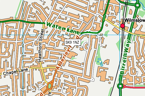 SK9 1NZ map - OS VectorMap District (Ordnance Survey) SK9 1NZ map - OS VectorMap District (Ordnance Survey)