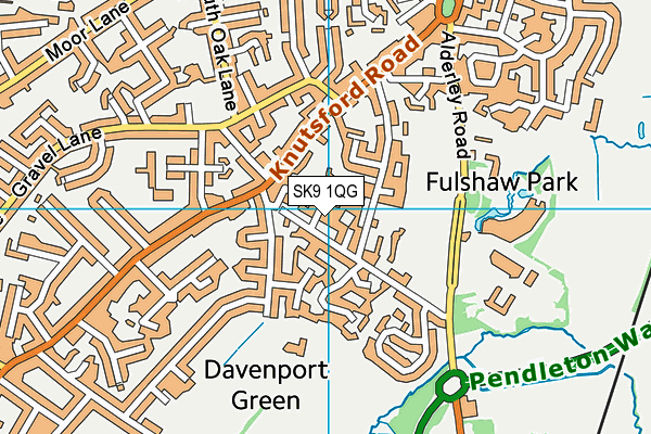SK9 1QG map - OS VectorMap District (Ordnance Survey)