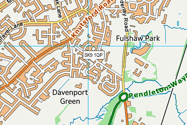 SK9 1QP map - OS VectorMap District (Ordnance Survey)