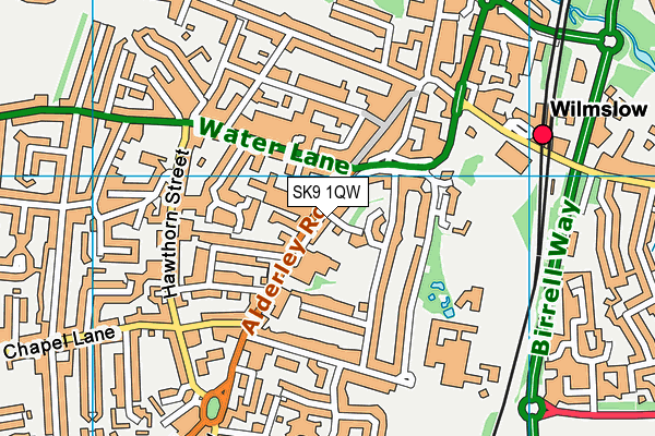 SK9 1QW map - OS VectorMap District (Ordnance Survey) SK9 1QW map - OS VectorMap District (Ordnance Survey)