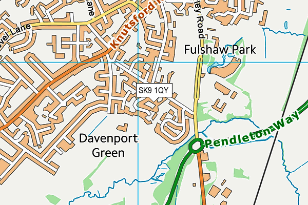SK9 1QY map - OS VectorMap District (Ordnance Survey)