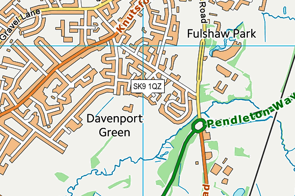 SK9 1QZ map - OS VectorMap District (Ordnance Survey)