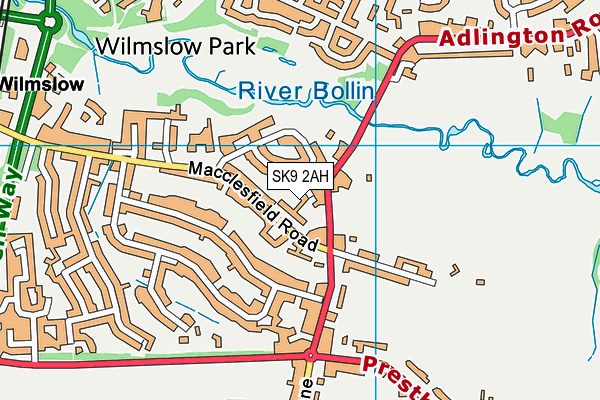 SK9 2AH map - OS VectorMap District (Ordnance Survey) SK9 2AH map - OS VectorMap District (Ordnance Survey)