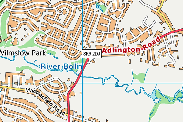 SK9 2DJ map - OS VectorMap District (Ordnance Survey) SK9 2DJ map - OS VectorMap District (Ordnance Survey)