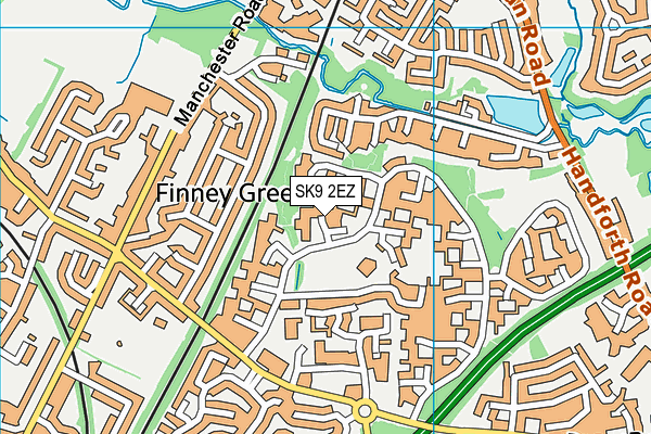 SK9 2EZ map - OS VectorMap District (Ordnance Survey)
